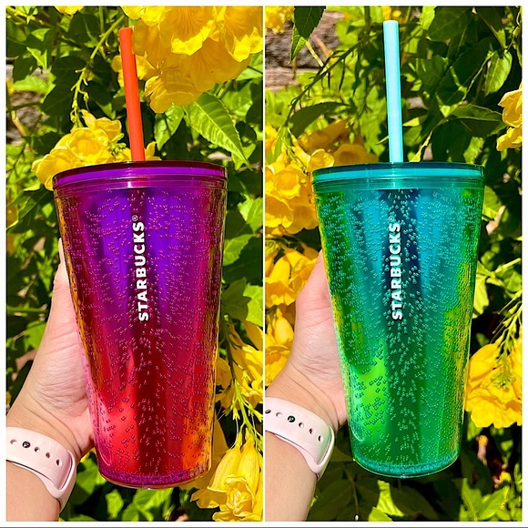 ❌LAST SET❌⭐️BRAND NEW STARBUCKS GLITTER TUMBLER CUP SET⭐️ - Picture 4 of 4